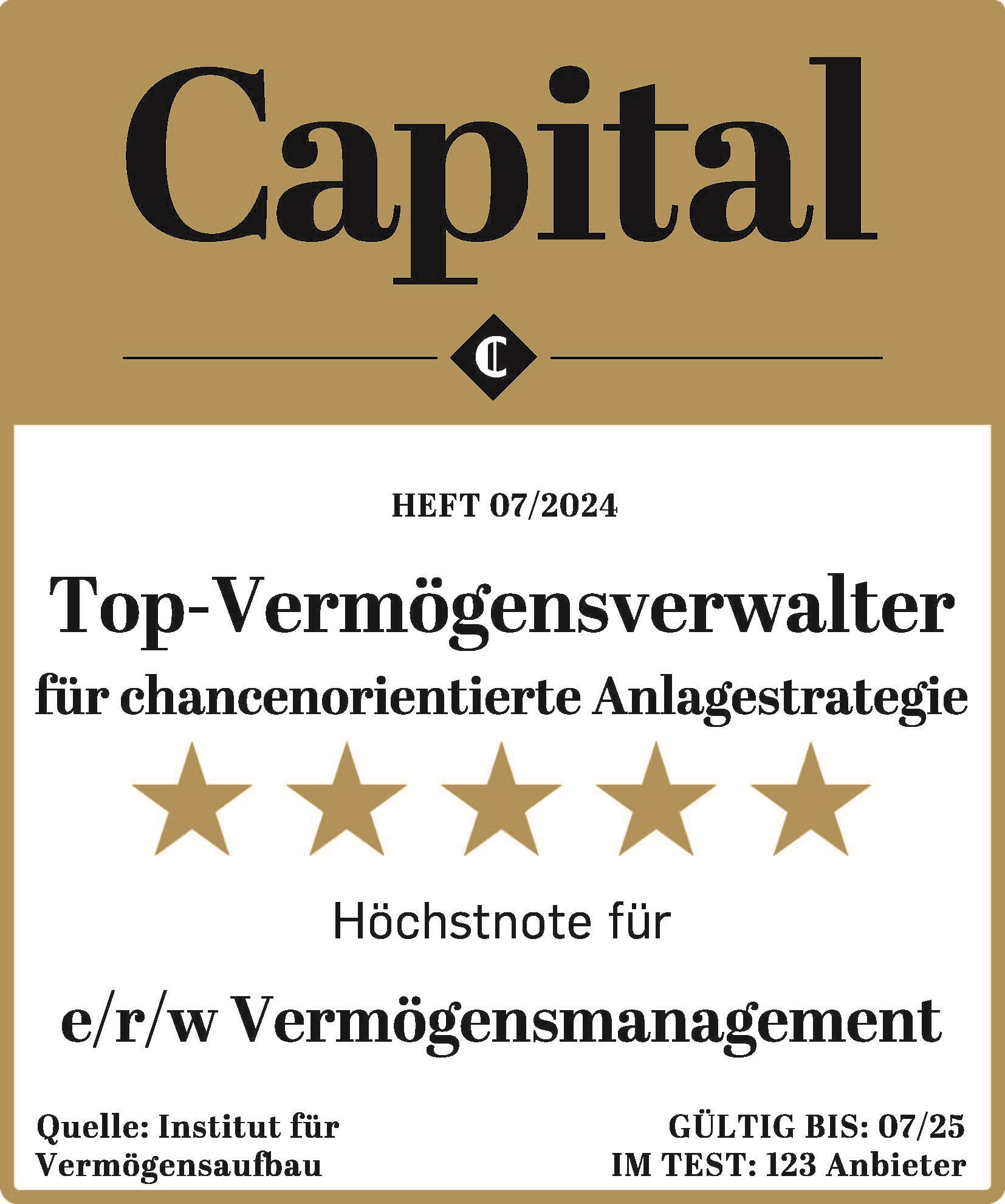 Capital Siegel Top Vermögensverwalter